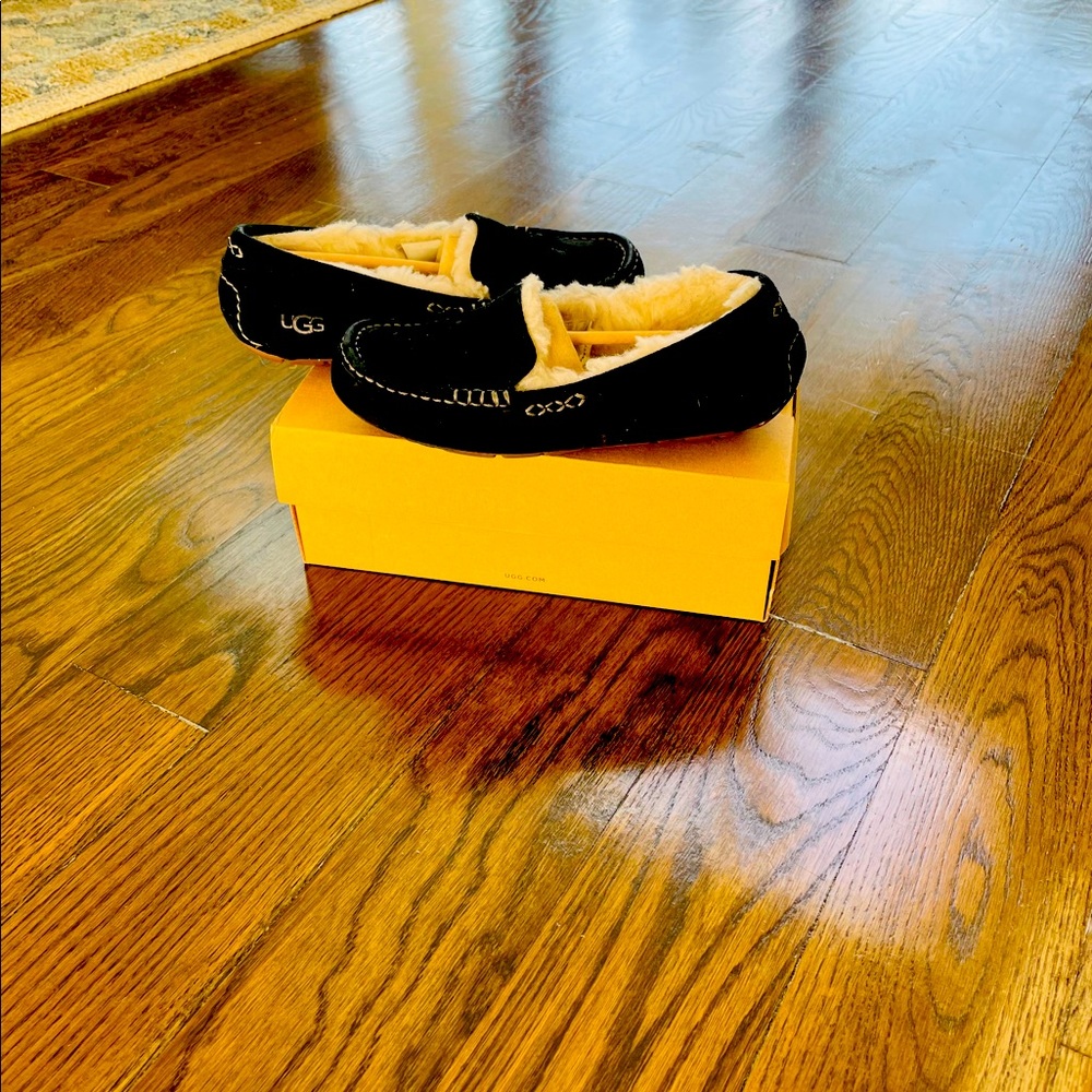 UGG Ansley Water Proof Suede Wool Lined Slippers